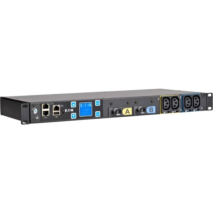 Eaton EMIT05-10 Metered Input PDU 1PH, 1U, 200–240V, 5760W, Output: (16) C13 – Refurbished