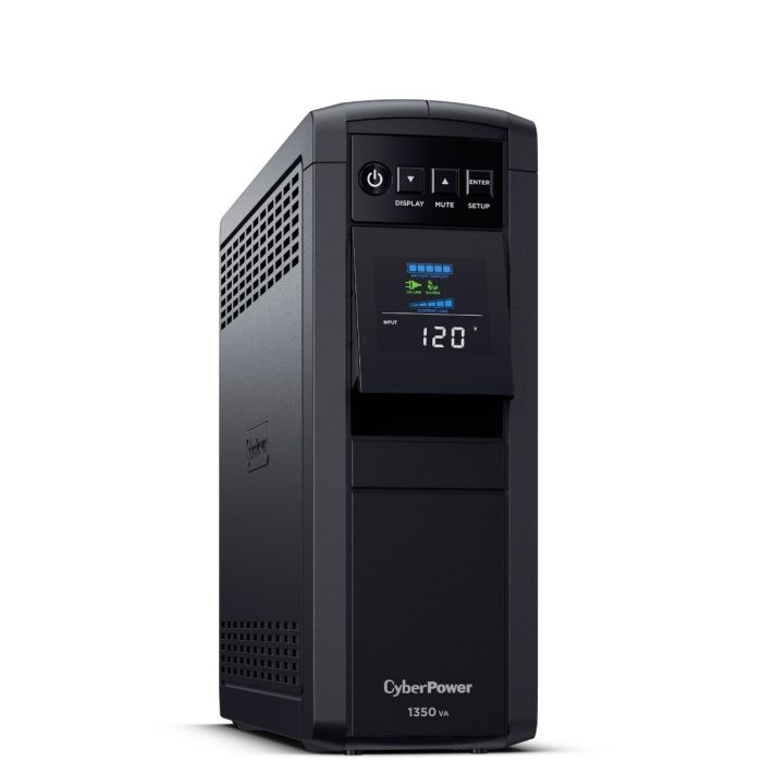 CyberPower PFC Sinewave UPS 1350VA 880W Tower 120V CP1350PFCLCD - Refurbished