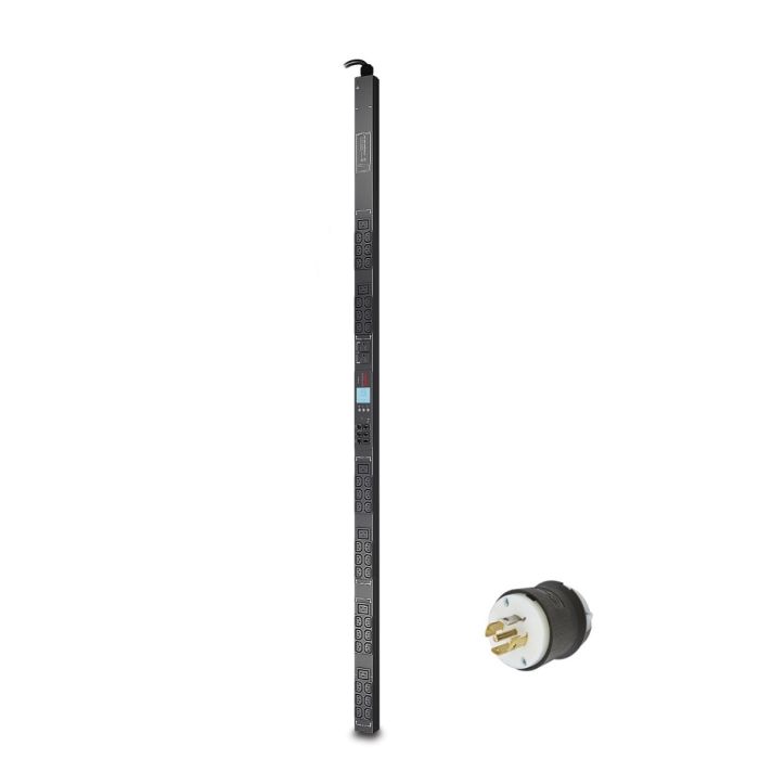 APC AP8861 Rack PDU, 5.7kW, 2G, Metered, ZeroU, 208V 3PH, (36) C13, (6) C19 & (2) NEMA 5-20R Output - Refurbished