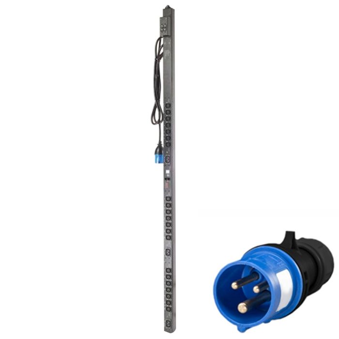 APC AP7953 Switched Rack PDU, Zero U, 208V-230V 32A 2P+E, (21)C13 & (3)C19 - Refurbished