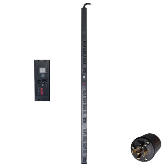 Refurbished - APC AP7961 Rack PDU, Switched, Zero U, 5.7kW, 20A, 208V, L21-20P Input, (21) C13 & (3) C19 Output