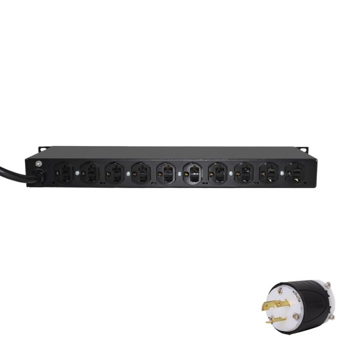 APC AP9557 Basic Rack PDU 1U, 20A, 120V, 5-20P Input (10)5-20 Output - Refurbished