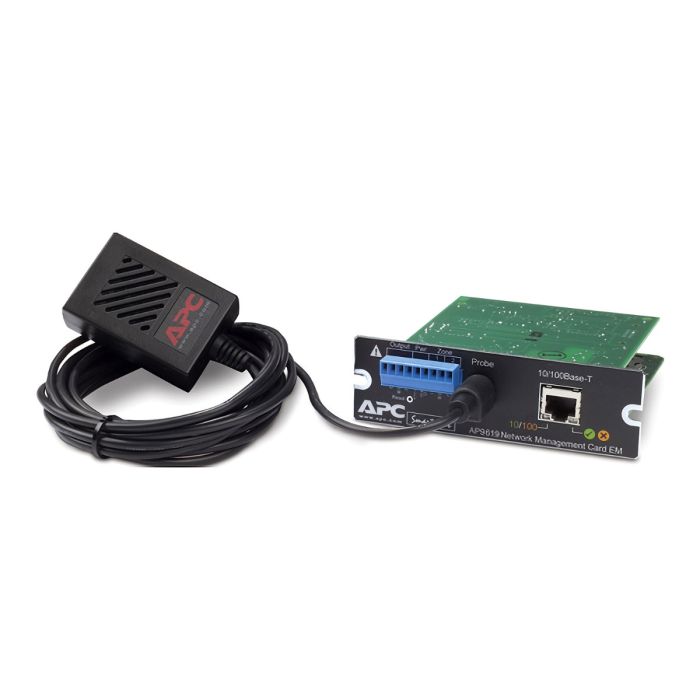 APC AP9619 Network Management Card UPS w/ Temperature Probe AP9512TBLK - Refurbished