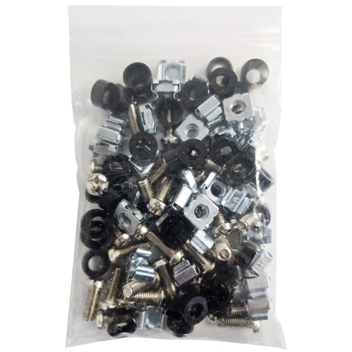 AR8100 M6 Hardware Kit - M6 Cage Nuts, Nylon Washers, Screws - 32x sets