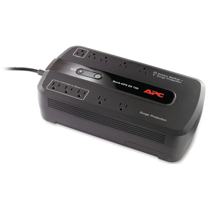  APC Back-UPS 750VA 450W 120V Output: (10) NEMA 5-15R (Battery Backup), BE750G - Refurbished

