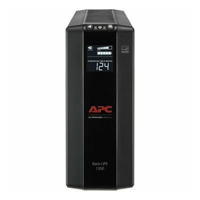 APC Back-UPS Compact Tower 1350VA 810W 120V 15A AVR LCD BX1350M - Refurbished
