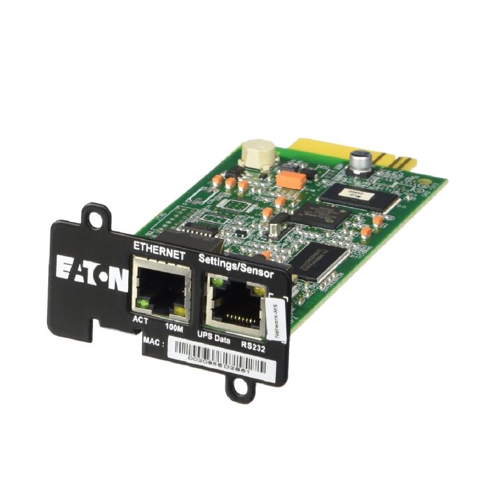 Eaton Remote Management Network Card, Mini Slot, Ethernet, Sensor NETWORK-MS - Refurbished