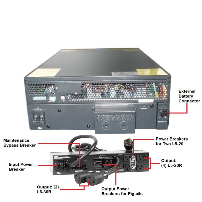 GXT3-6000RT208 Liebert Online Double Conversion UPS