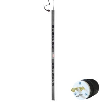 APC AP7540 Rack PDU, Basic, Zero U, 20A, 208V, (20)C13 & (4)C19